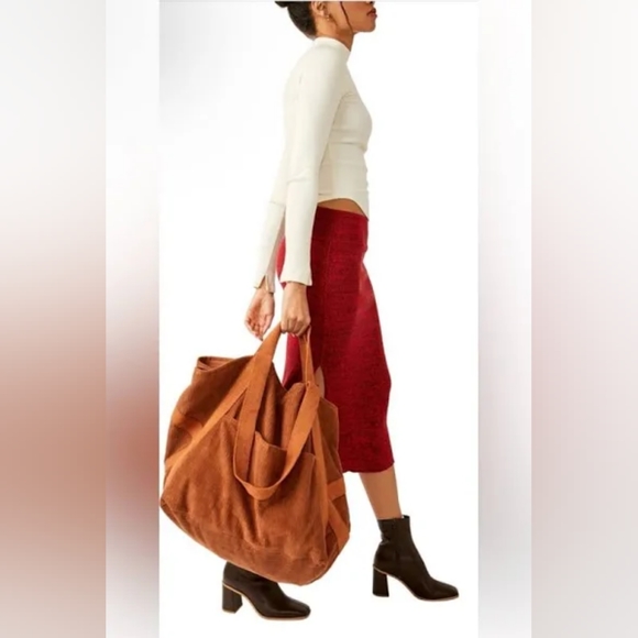 Free People Handbags - Free People Mega Cord Bag in Bronze NWOT